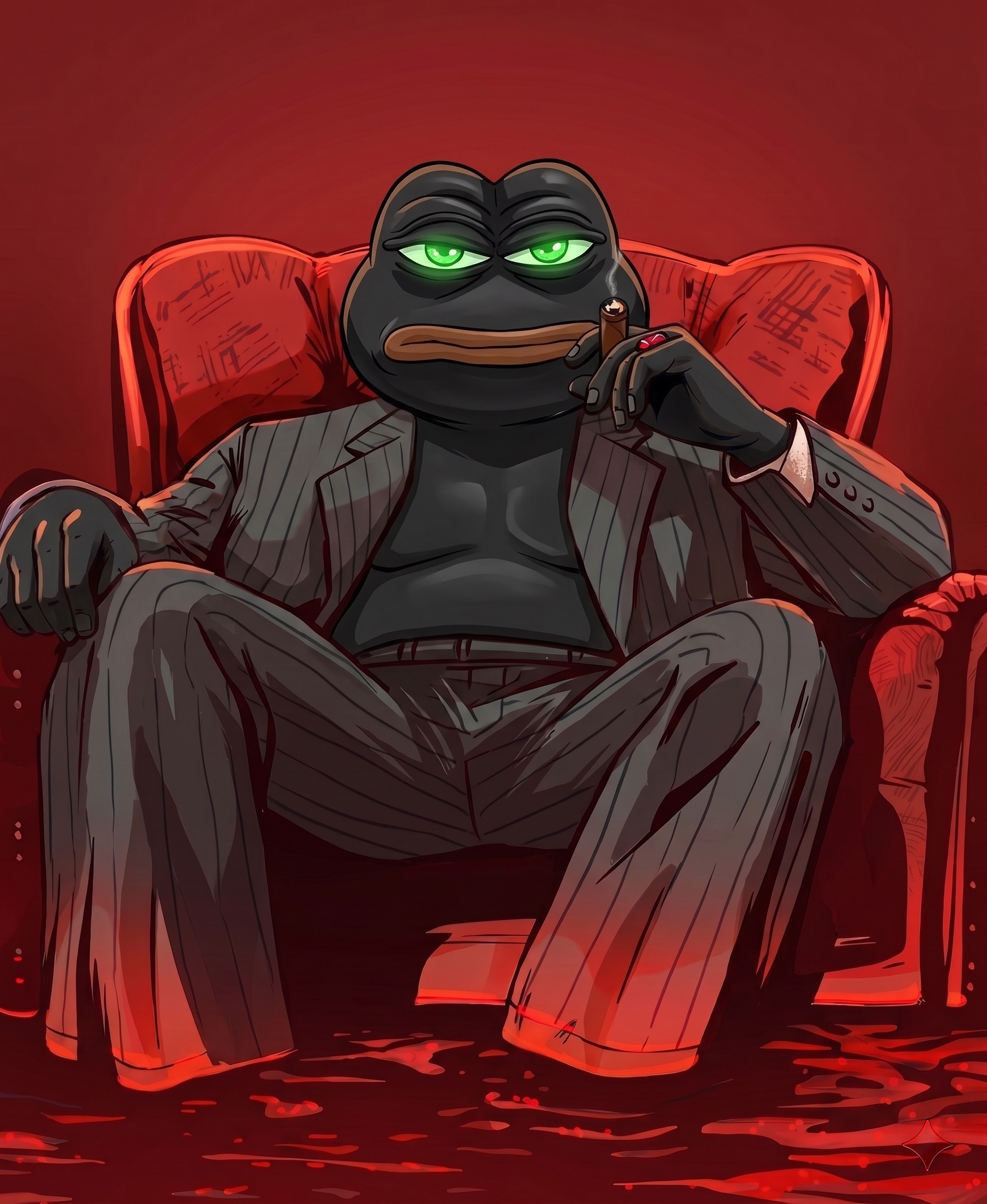 Black PePe meme art